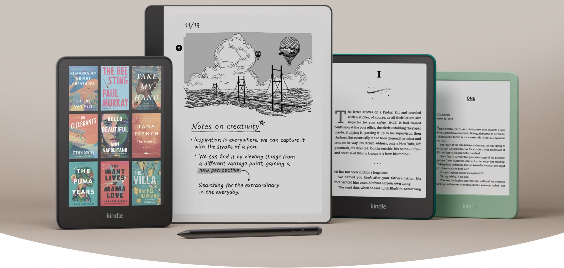 Da đạng dòng máy Kindle 