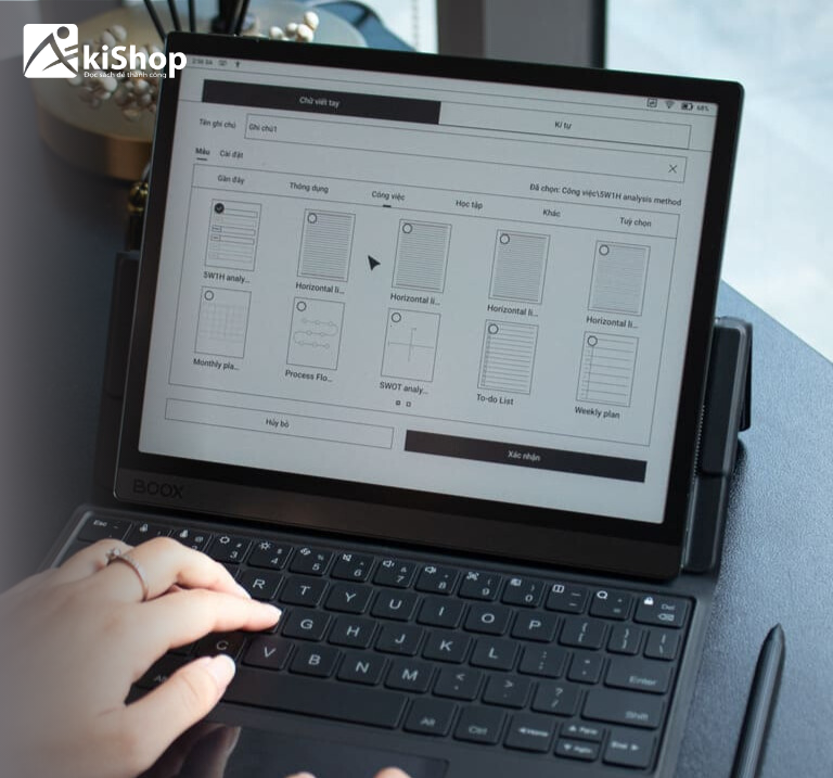Hệ điều hành Android 12 giúp Boox Tab Ultra C Pro có thể cài đặt và sử dụng các ứng dụng tương tự laptop