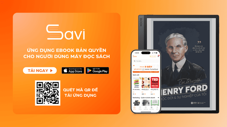 Savi – Ứng dụng tải ebook bản quyền cho máy đọc sách