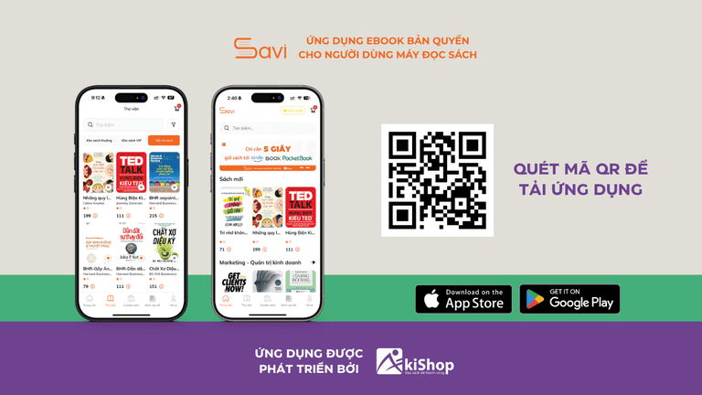 Savi - Ứng dụng ebook bản quyền cho người dùng máy đọc sách