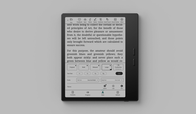 Màn hình máy đọc sách Boox Go 7 