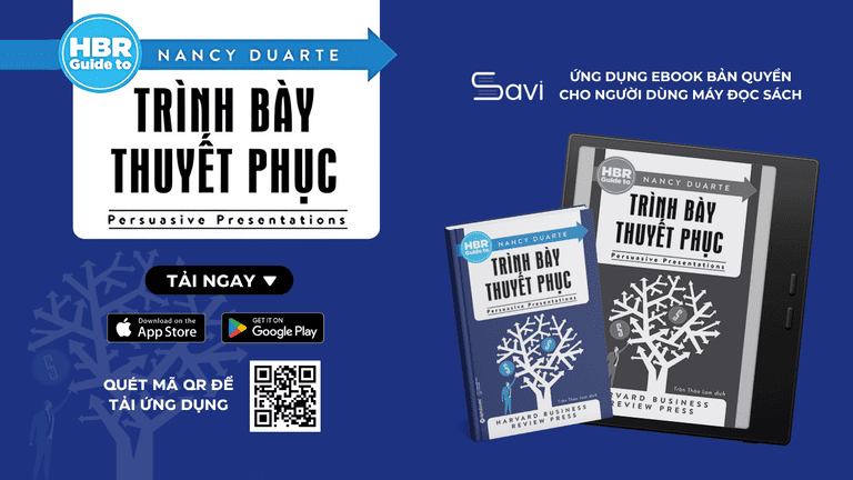 Cuốn HBR – Trình Bày, Thuyết Phục ebook đã có mặt trên Savi