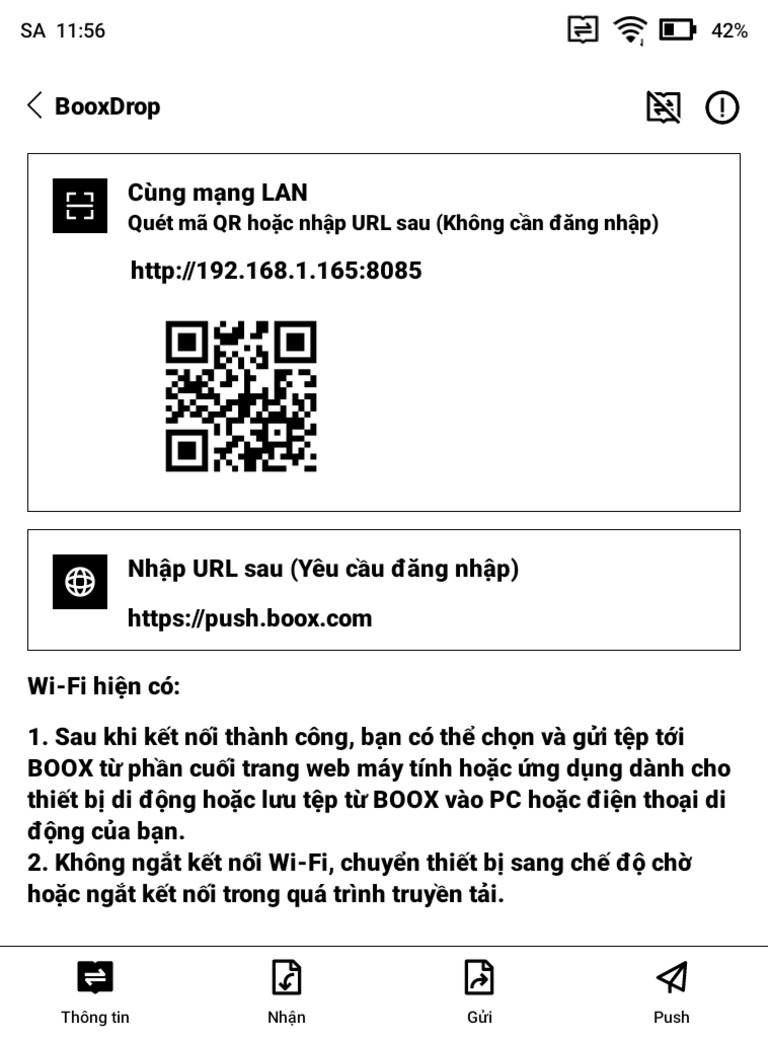 Điều chỉnh ánh sáng trên máy đọc sách