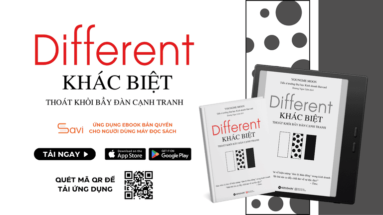 Different – Khác Biệt – Thoát Khỏi Bầy Đàn Cạnh Tranh ebook đã có mặt trên Savi