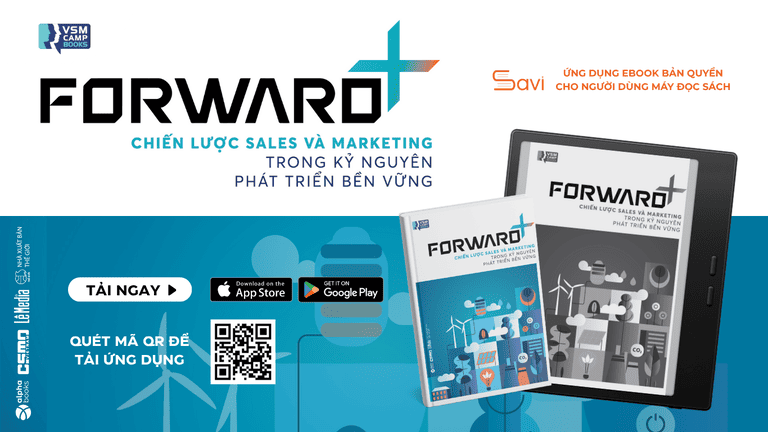 FORWARD+ Chiến Lược Sales Và Marketing Trong Kỷ Nguyên Phát Triển Bền Vững ebook đã có mặt trên Savi