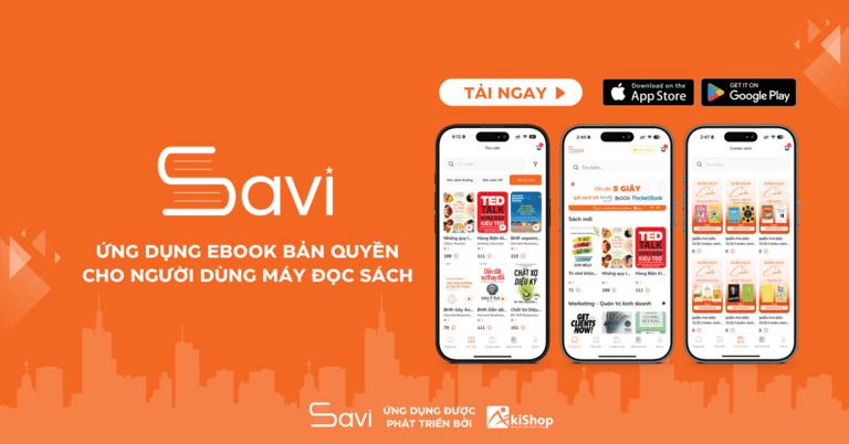 Savi - Ứng dụng ebook bản quyền cho người dùng máy đọc sách