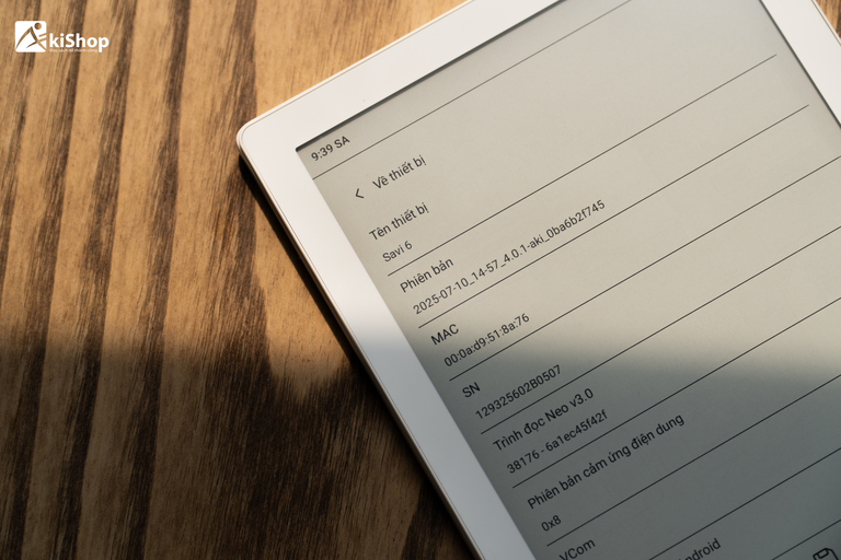 Thiết kế máy đọc sách Savi 6
