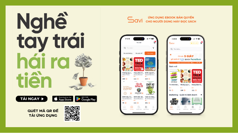 Nghề tay trái hái ra tiền ebook trên Savi