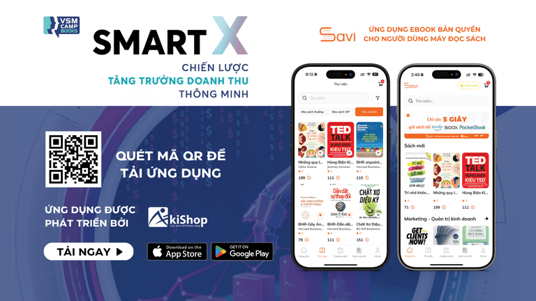 Savi - Ứng dụng ebook bản quyền cho người dùng máy đọc sách