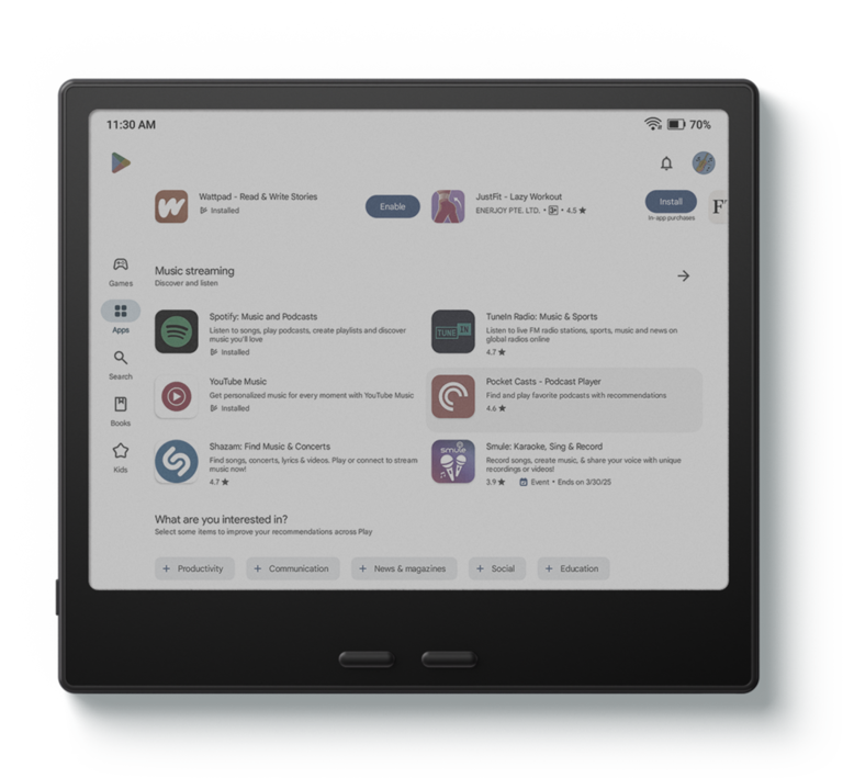 Boox Go Color 7 Gen II hoạt động nhanh hơn, mượt mà hơn 