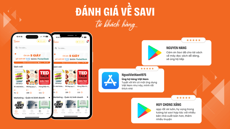 Savi - Ứng dụng tải ebook bản quyền cho máy đọc sách