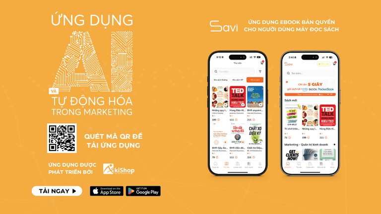 Savi - Ứng dụng ebook bản quyền cho người dùng máy đọc sách