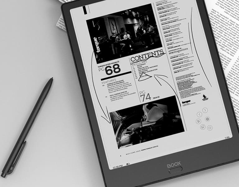 Kích thước màn hình Boox Note 2 lên đến 10.3 Inch